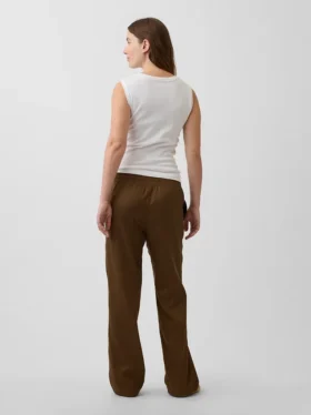 Umstandsmode-Hose aus Twill mit Unterbauch-Design