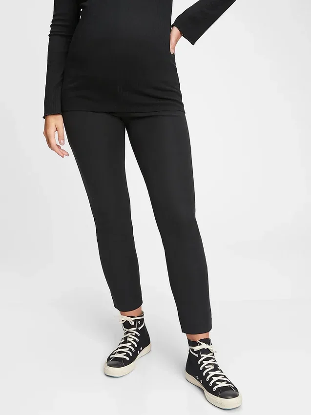 Umstandsmode-Hose im Skinny-Schnitt mit durchgehendem Einsatz und Bi-Stretch