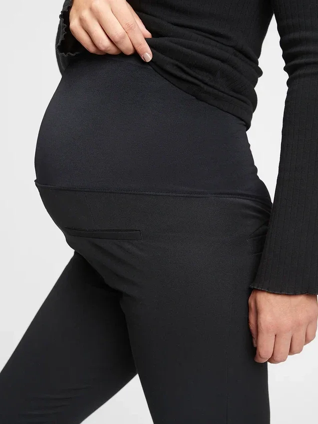 Umstandsmode-Hose im Skinny-Schnitt mit durchgehendem Einsatz und Bi-Stretch