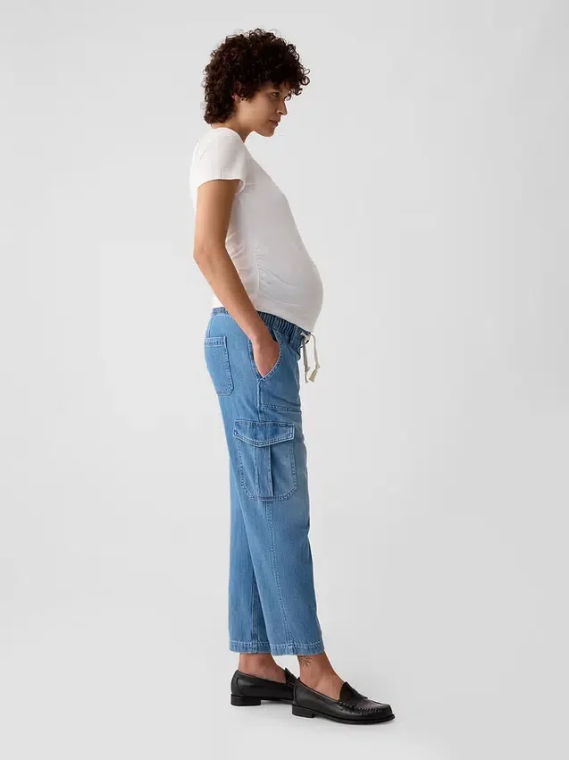 Umstandsmode-Jeans „Full Panel Cargo Easy“