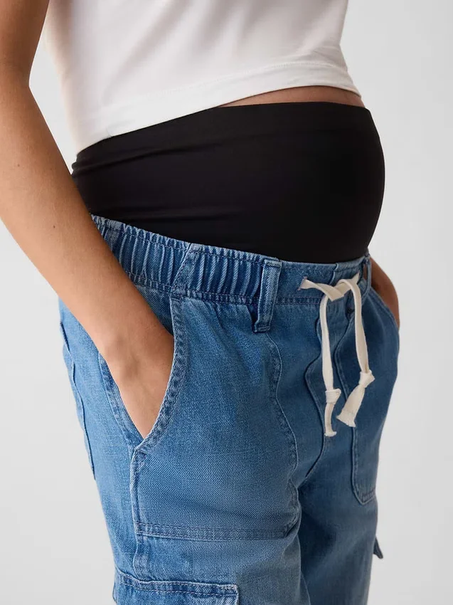 Umstandsmode-Jeans „Full Panel Cargo Easy“