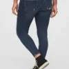 Umstandsmode-Jeans im Skinny-Schnitt mit eingesetzten Einsätzen und Knöchellänge