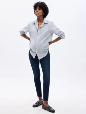Umstandsmode-Jeans im True-Skinny-Schnitt mit durchgehendem Einsatz