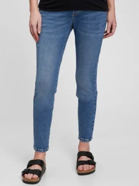 Umstandsmode-Jeans im True-Skinny-Schnitt mit durchgehendem Einsatz