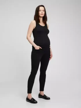 Umstandsmode-Jeans im True-Skinny-Schnitt mit durchgehendem Einsatz
