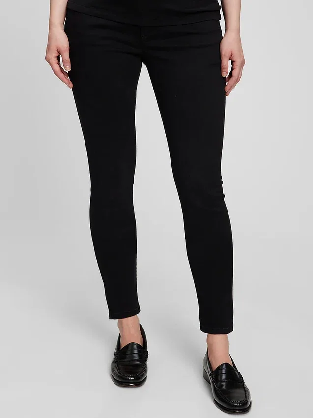 Umstandsmode-Jeans im True-Skinny-Schnitt mit durchgehendem Einsatz