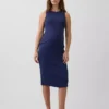 Umstandsmode-Kleid aus Strick mit Trägern