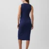 Umstandsmode-Kleid aus Strick mit Trägern