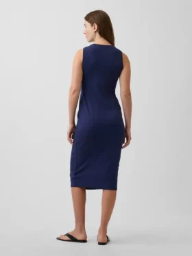 Umstandsmode-Kleid aus Strick mit Trägern