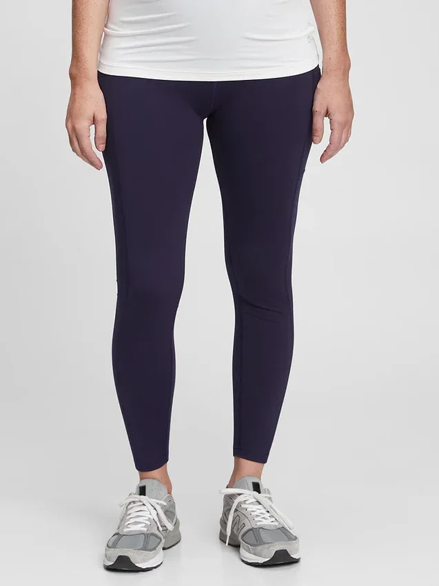Umstandsmode-Power-Leggings mit durchgehendem Einsatz in voller Länge
