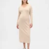 Umstandsmode-Pullover-Kleid „CashSoft“ mit V-Ausschnitt