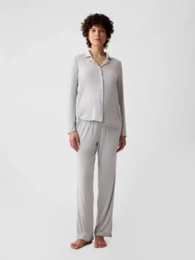Umstandsmode-Pyjama-Hemd aus Modal