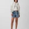 Umstandsmode-Shorts aus ultraweichem Denim mit durchgehendem Einsatz