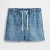 Umstandsmode-Shorts aus ultraweichem Denim mit durchgehendem Einsatz