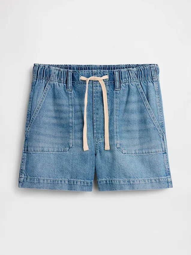 Umstandsmode-Shorts aus ultraweichem Denim mit durchgehendem Einsatz