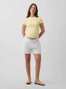 Umstandsshorts mit Bauchfreiraum