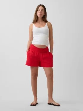 Umstandsshorts mit Bauchfreiraum