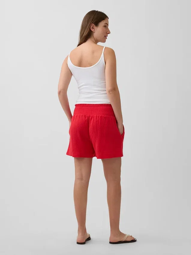 Umstandsshorts mit Bauchfreiraum