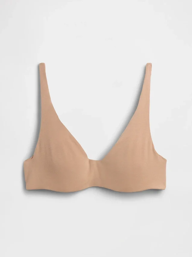 Ungefütterter BH aus Bio-Stretch-Baumwolle