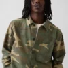 Utility-Hemd aus Canvas-Denim im Camouflage-Look