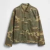 Utility-Hemd aus Canvas-Denim im Camouflage-Look