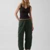 Utility-Hose mit mittlerer Leibhöhe aus Twill und weitem Bein