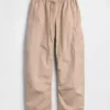 Utility-Hose mit mittlerer Leibhöhe aus Twill und weitem Bein