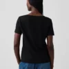 V-Ausschnitt-T-Shirt aus Bio-Baumwolle „Vintagesoft“
