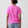 V-Ausschnitt-T-Shirt aus Bio-Baumwolle „Vintagesoft“