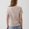 V-Ausschnitt-T-Shirt aus Bio-Baumwolle „Vintagesoft“