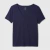 V-Ausschnitt-T-Shirt aus Bio-Baumwolle „Vintagesoft“