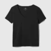 V-Ausschnitt-T-Shirt aus Bio-Baumwolle „Vintagesoft“