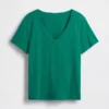 V-Ausschnitt-T-Shirt aus Bio-Baumwolle „Vintagesoft“