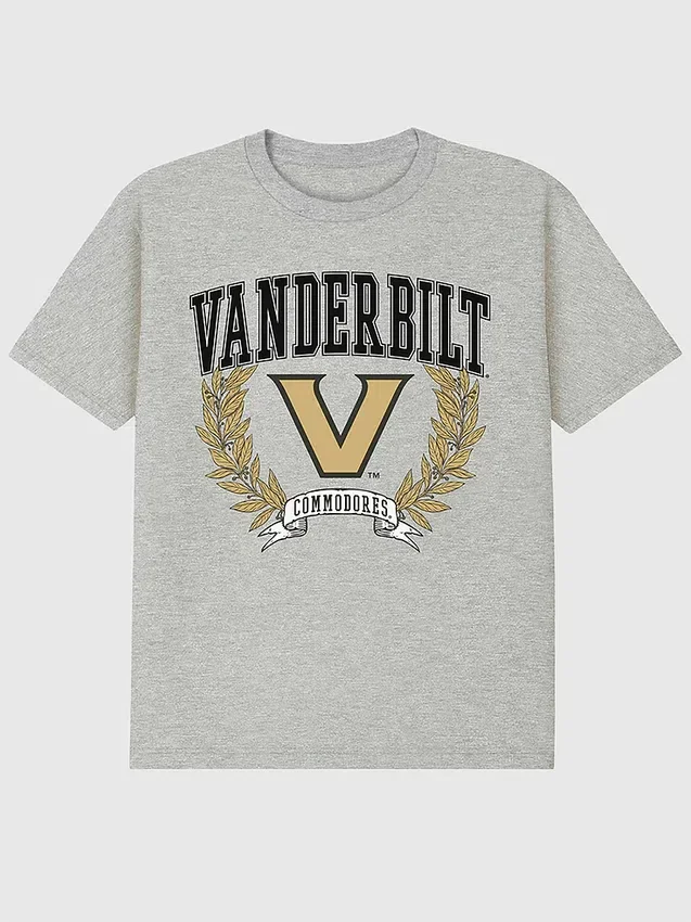 Vanderbilt University Laurels T-Shirt mit dunklem Aufdruck
