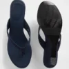 Vegan-Leder-Keilabsatz-Zehensandalen