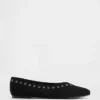 Vegane Ballerinas aus Wildleder