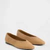 Vegane Ballerinas aus Wildleder