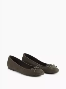 Vegane Ballerinas aus Wildleder