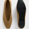 Vegane Ballerinas aus Wildleder