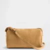 Vegane Barrel-Tasche aus Wildlederimitat