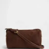 Vegane Barrel-Tasche aus Wildlederimitat