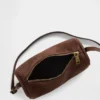 Vegane Barrel-Tasche aus Wildlederimitat