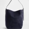 Vegane Bucket-Tasche aus Wildleder