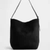 Vegane Bucket-Tasche aus Wildleder