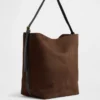 Vegane Bucket-Tasche aus Wildleder