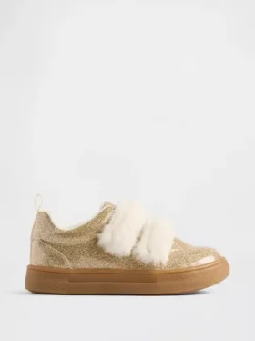 Vegane Glitzer-Sneaker für Kleinkinder