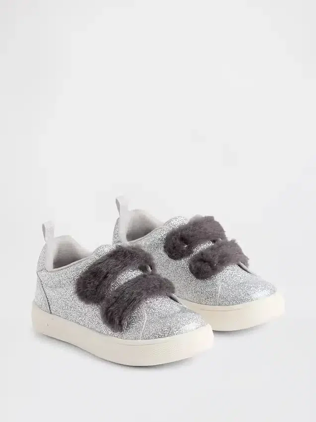 Vegane Glitzer-Sneaker für Kleinkinder