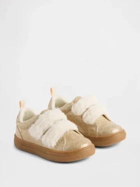 Vegane Glitzer-Sneaker für Kleinkinder
