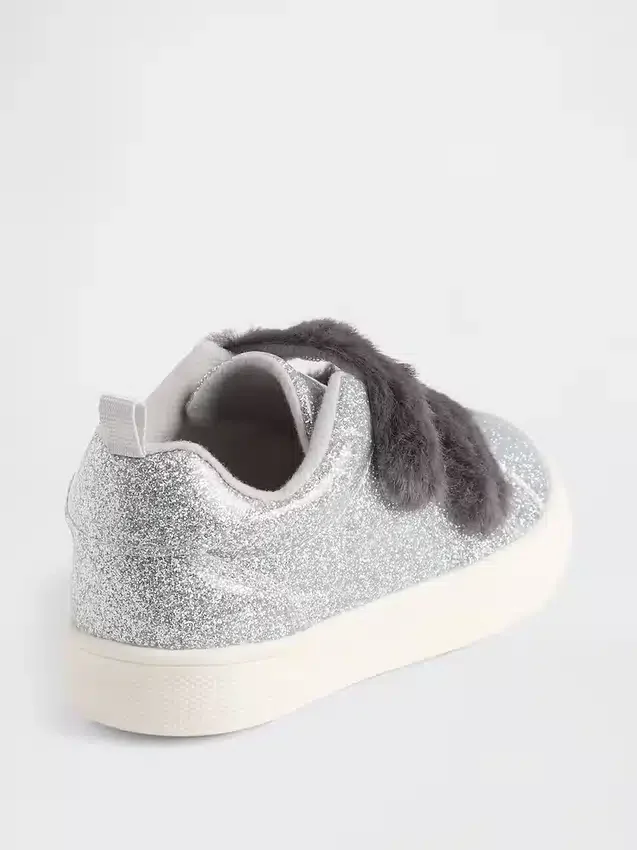 Vegane Glitzer-Sneaker für Kleinkinder