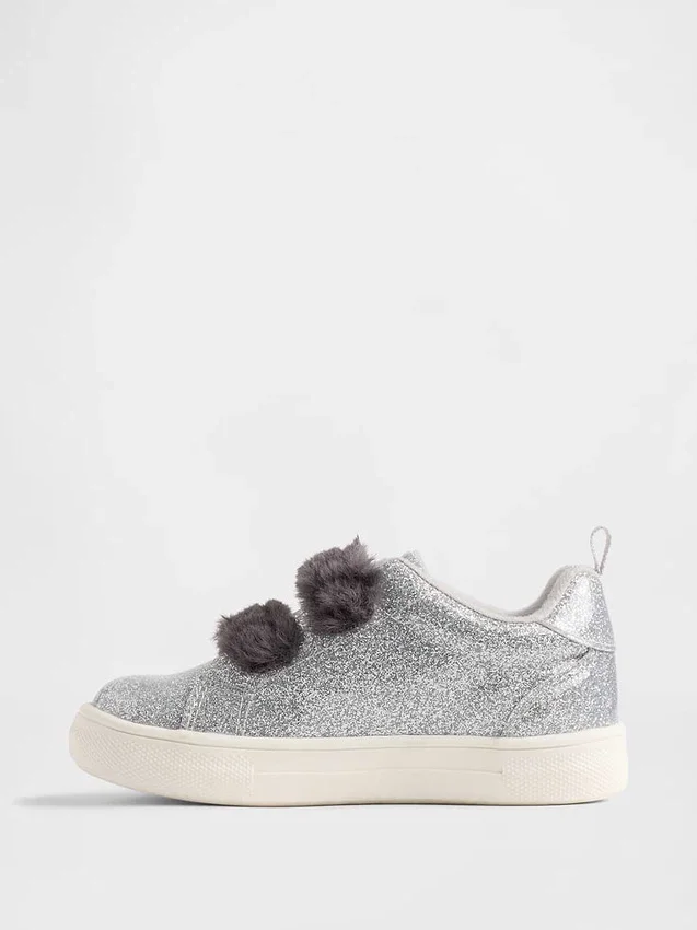 Vegane Glitzer-Sneaker für Kleinkinder